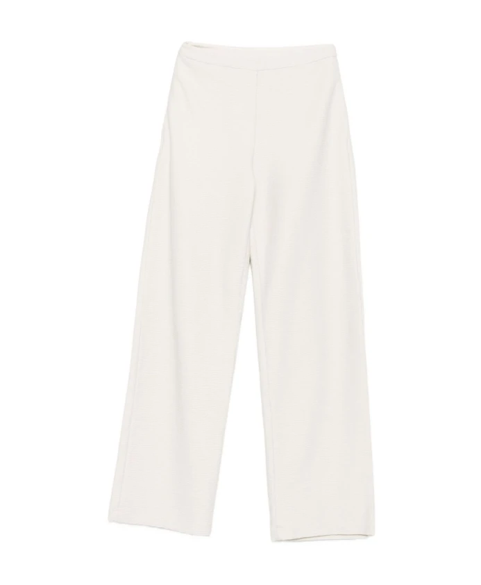 

Строгие брюки цвета слоновой кости, прямой низ Emporio Armani, бежевый