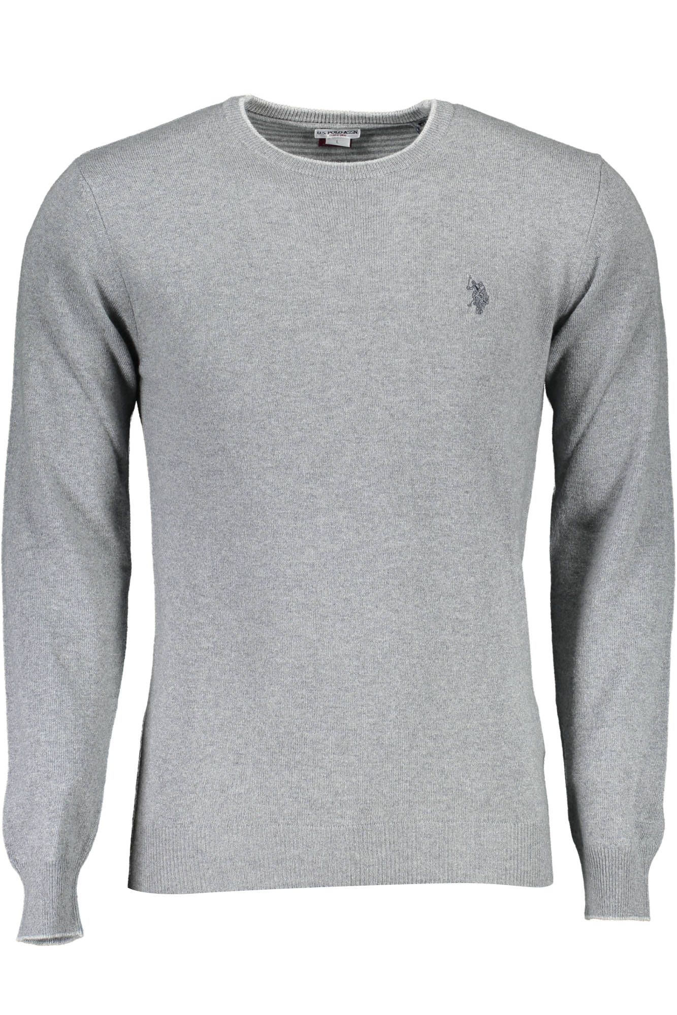 

Серый шерстяной мужской свитер U.S. Polo Assn.