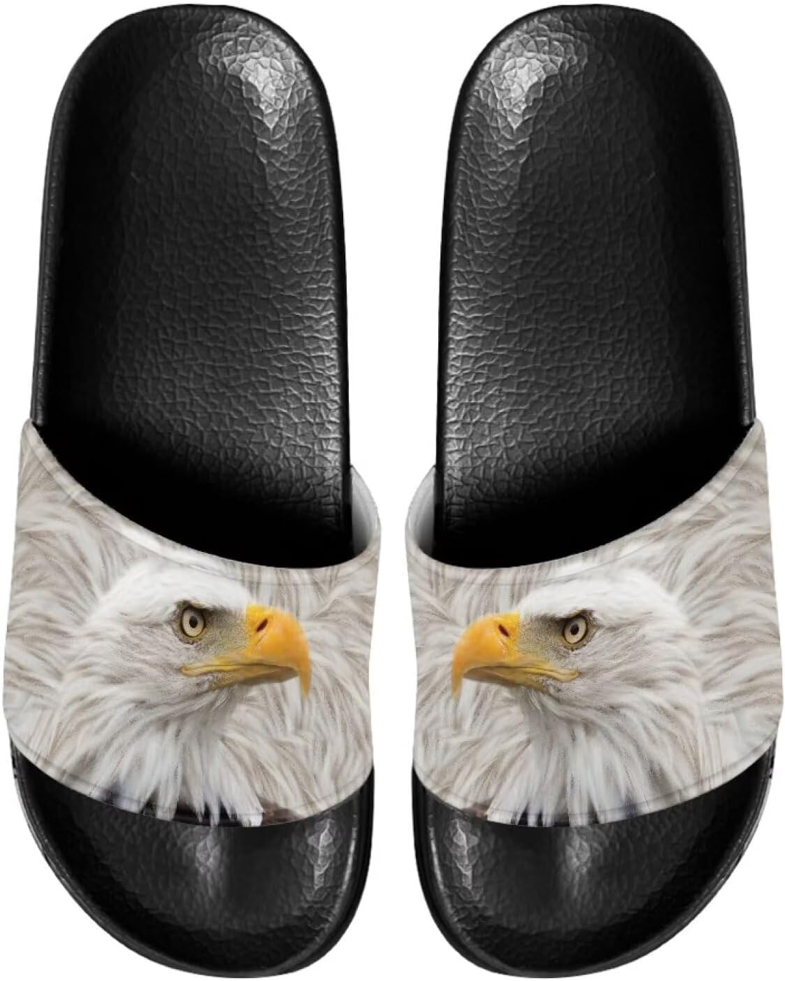 

Мужские шлепанцы сандалии Стильные летние тапочки Повседневные пляжные шлепанцы Нескользящие тапочки для ванной Pugasmiru, Eagle Pattern