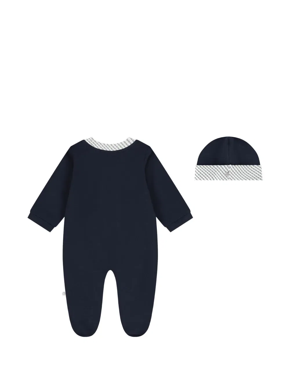 Комплект детского комбинезона с откидным клапаном и логотипом Aigner Kids, синий — фото 2