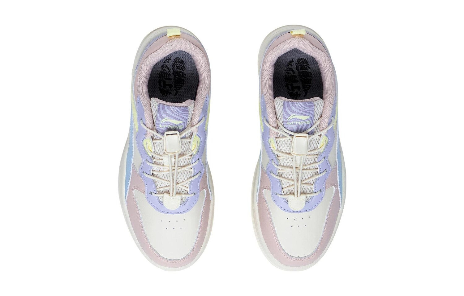 Кроссовки LINING YOUNG Kids Lifestyle Shoes GS Low-top White/pink/blue — фото 4