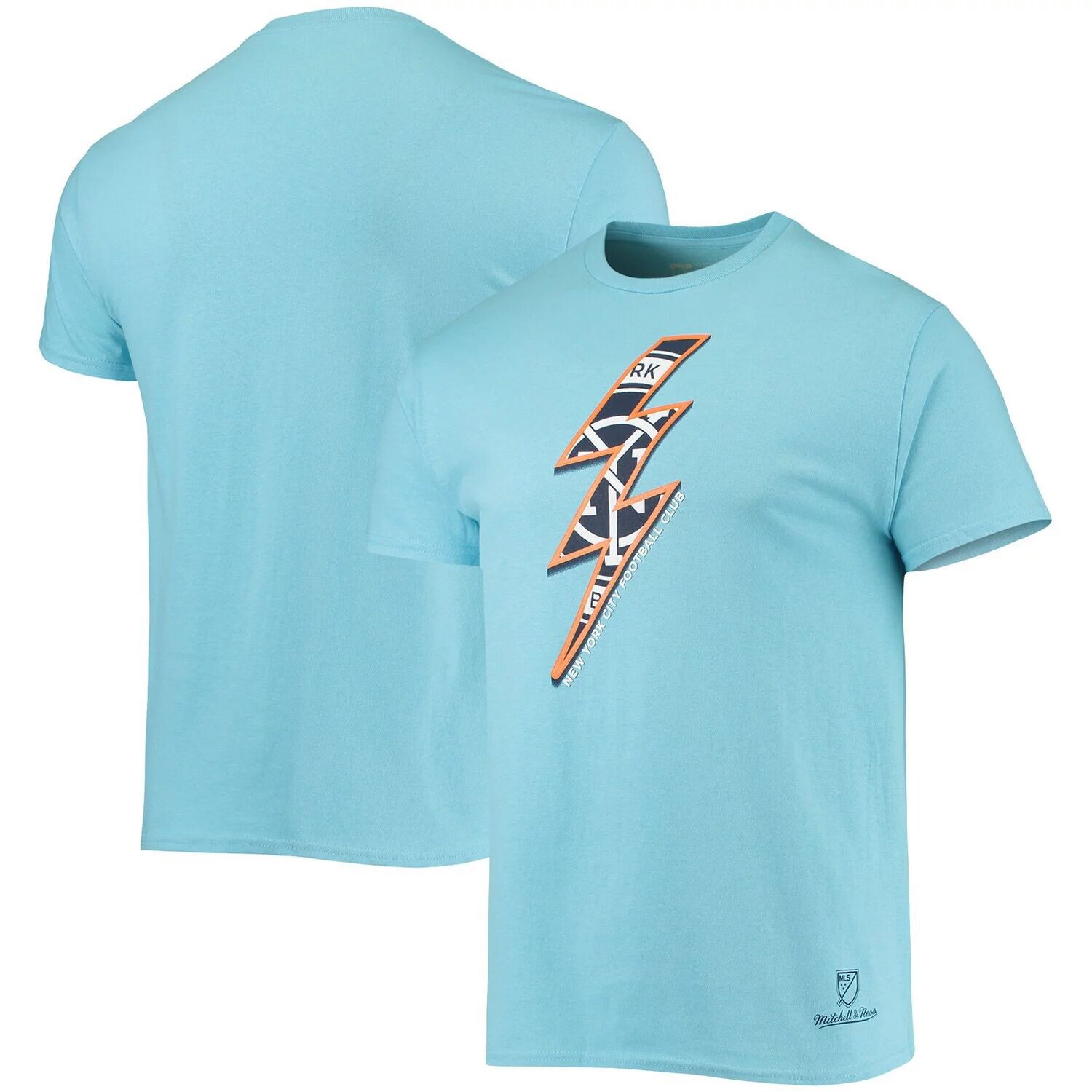 

Мужская футболка Mitchell & Ness Sky Blue New York City FC Voltage