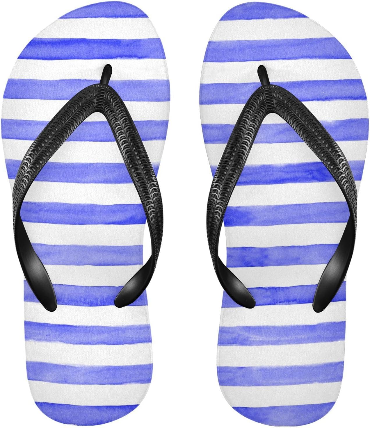 

Женские и мужские сандалии SPRIPORT Stripe Slim Flip Flops, удобные повседневные шлепанцы с амортизирующей подошвой и противоскользящей резиновой подошвой, сандалии для прогулок, пляжа и летнего отдыха, темно-синий