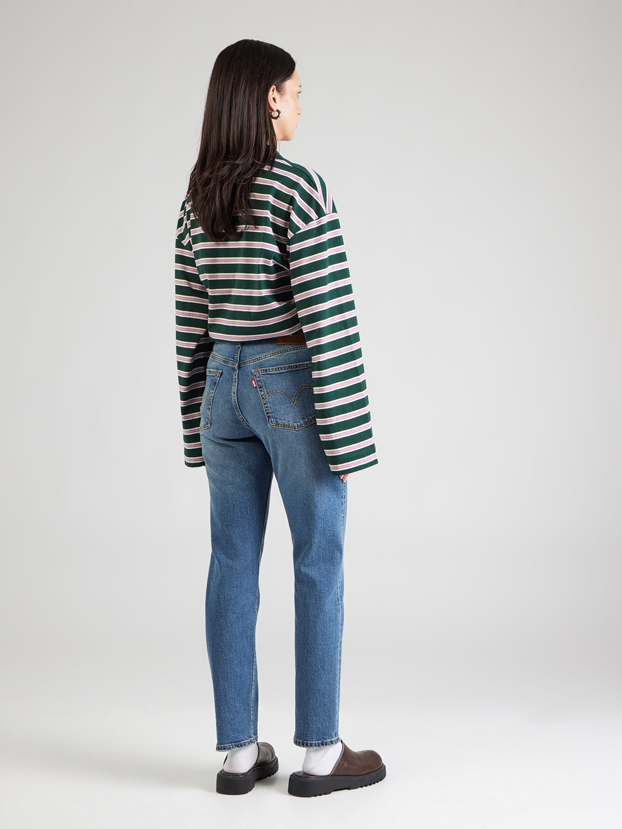 LEVI'S  Джинсы Regular '501 Crop' в синем дениме — фото 4