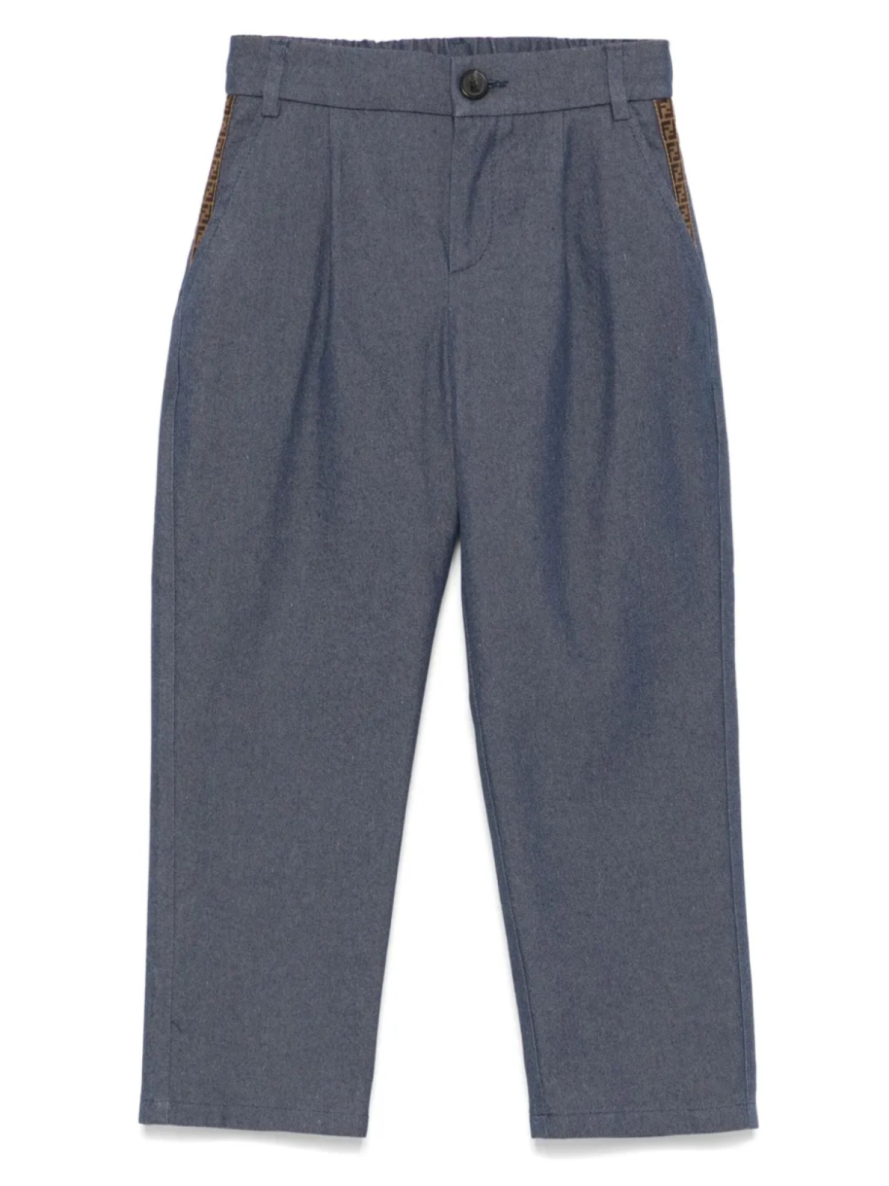 

Брюки с логотипом FF Fendi Kids, синий