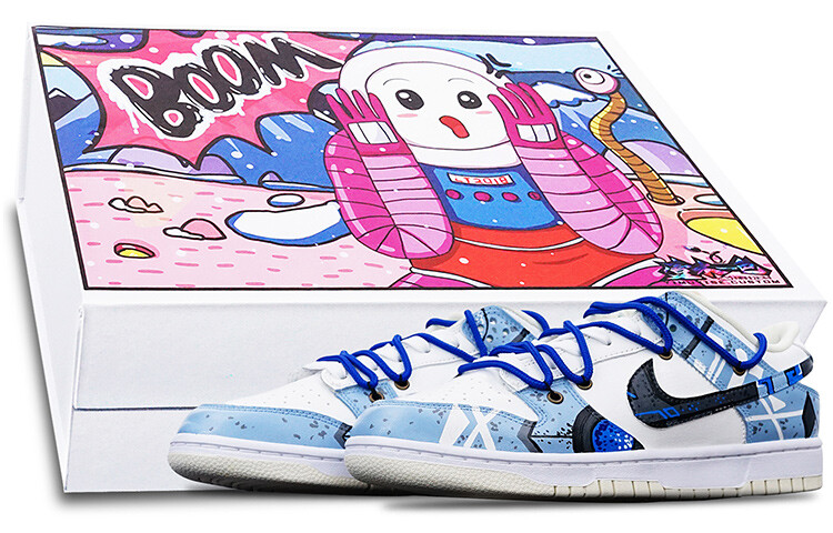 

Кроссовки Nike Dunk Skateboard Shoes Men Low-Top Blue/White