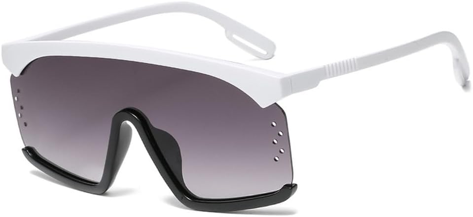 

Полуободковые солнцезащитные очки большого размера для женщин, модные цельные очки в крупной оправе, солнцезащитные очки для женщин с защитой от УФ-излучения UV400 MTZJH, C4