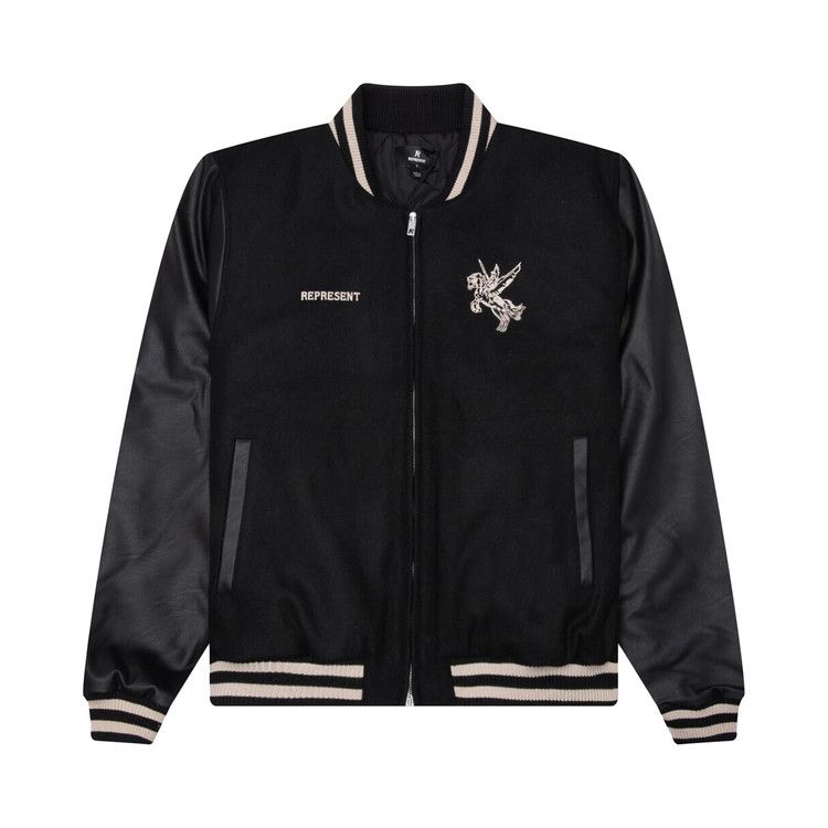 

Куртка Represent Clo Mascot Wool Varsity Jacket, Jet Black
