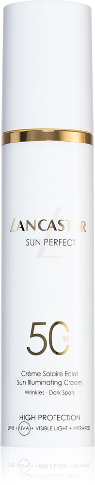 

Солнцезащитный крем Sun Perfect SPF 50, сияющий дневной крем для уменьшения морщин и темных пятен Lancaster, spf 50 50 мл