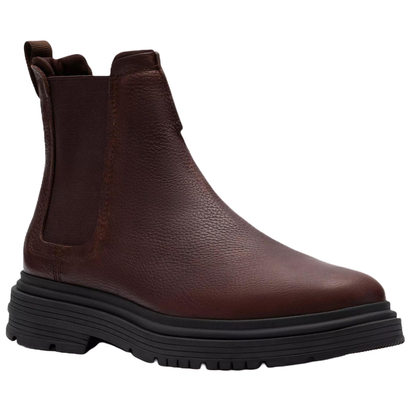 Clarks Ботинки Badbury Easy Chelsea мужские темно-коричневые — фото 4