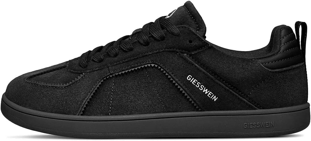 Мужские кроссовки Giesswein Merino Glide - мягкие кожаные кроссовки с эффектом мериносовой шерсти, нескользящей подошвой и сменной стелькой, Black — фото 4
