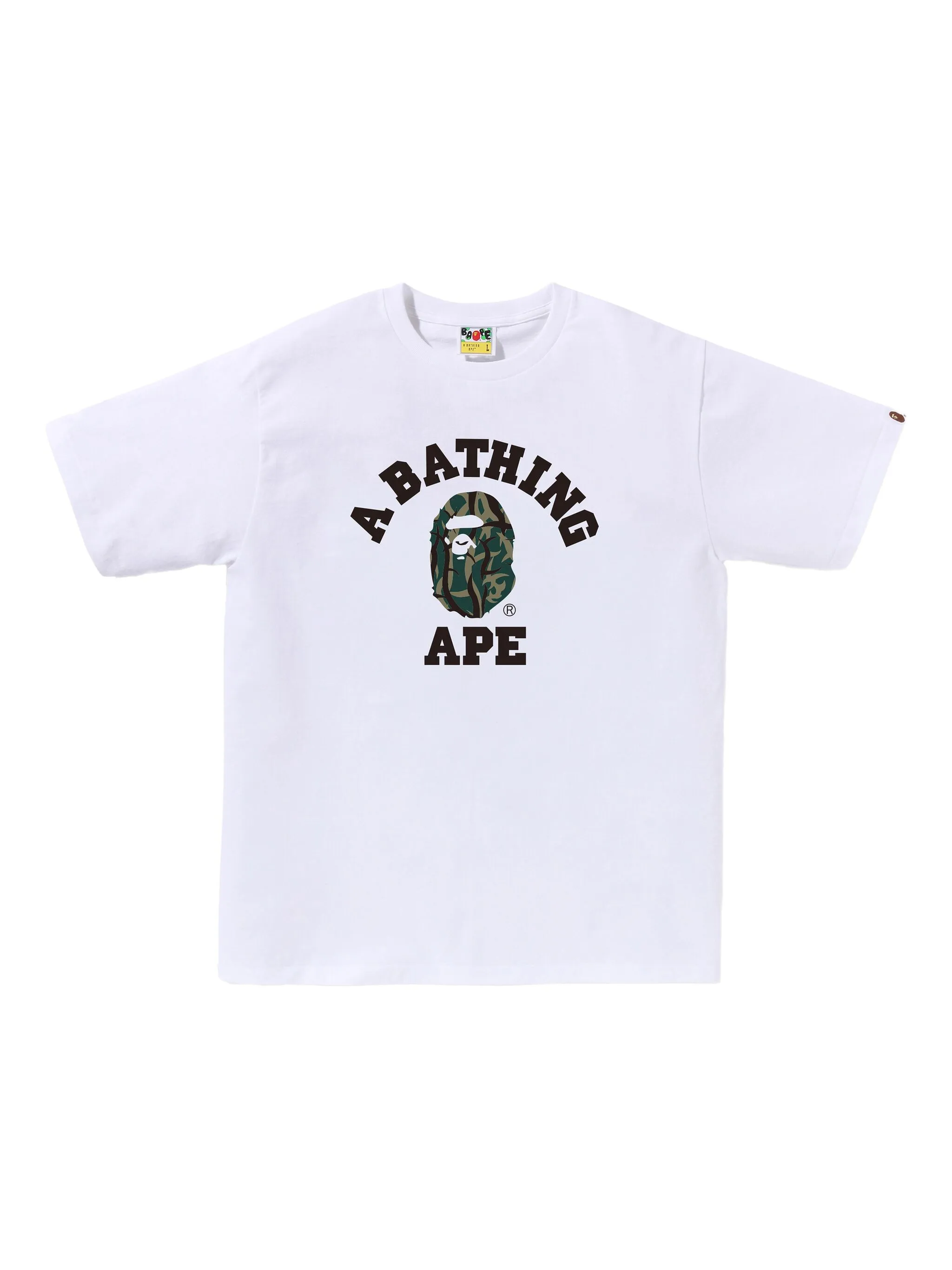 

Футболка Camo College A Bathing Ape, белый