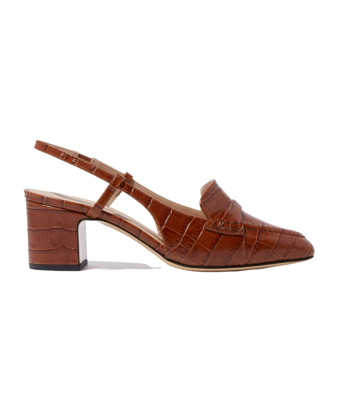 

Туфли Лодочки Croco с пяткой на пятке Scarosso, коричневый