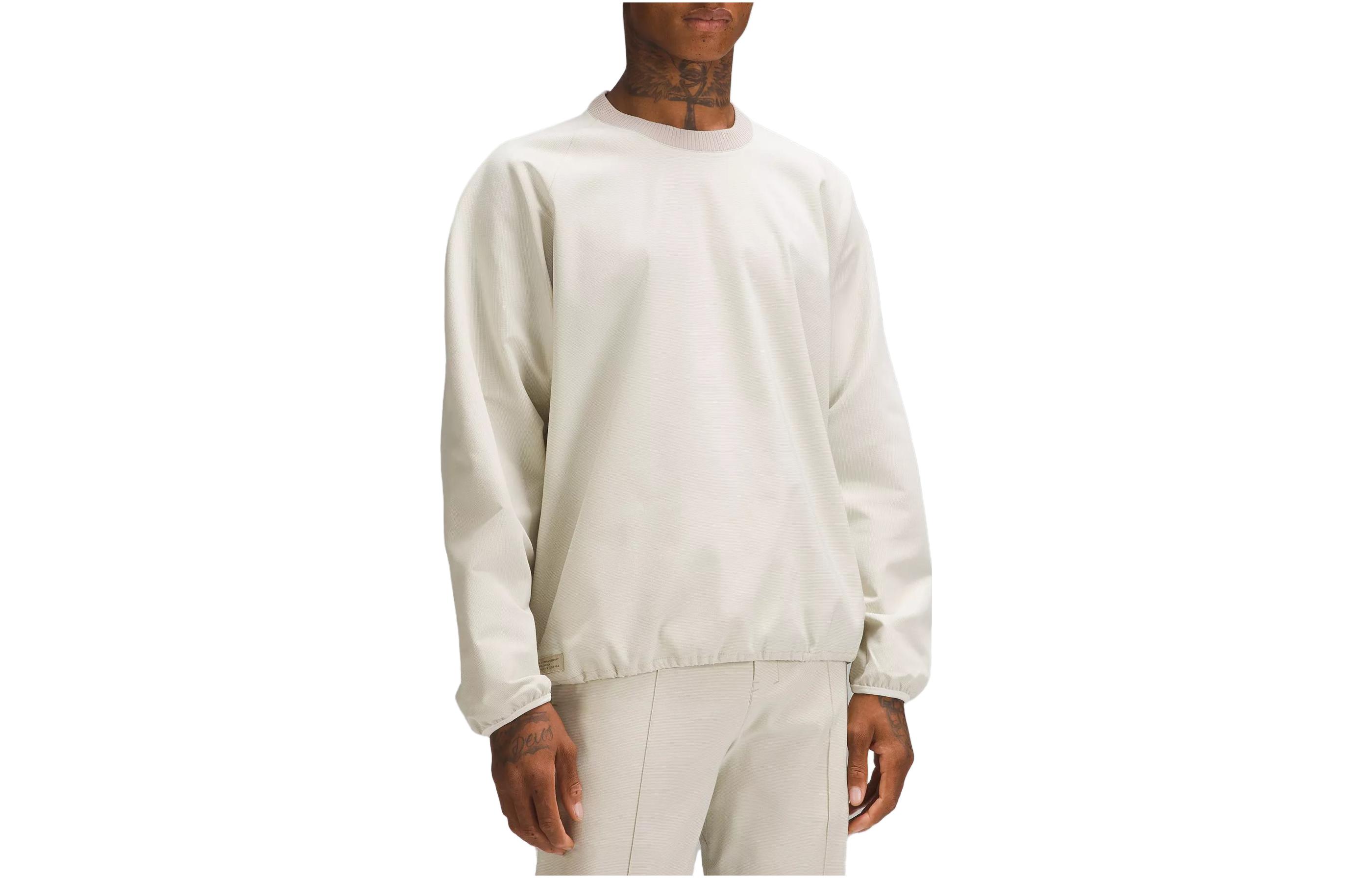

Футболка LAB Collection Stretch Woven Sweatshirt Men's Lululemon, Antique White Bamboo