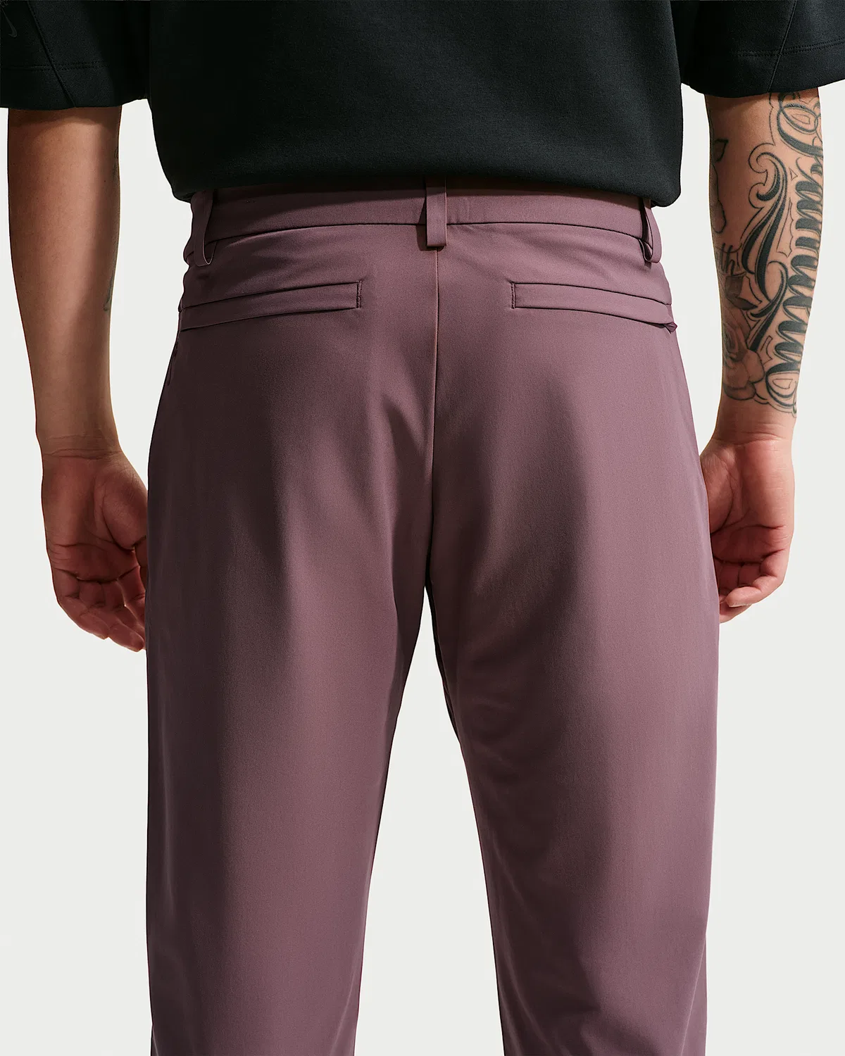 Мужские брюки чинос Dri-FIT Regular Nike 24.7 PerfectStretch, Tattoo/Black/Burgundy Crush — фото 3