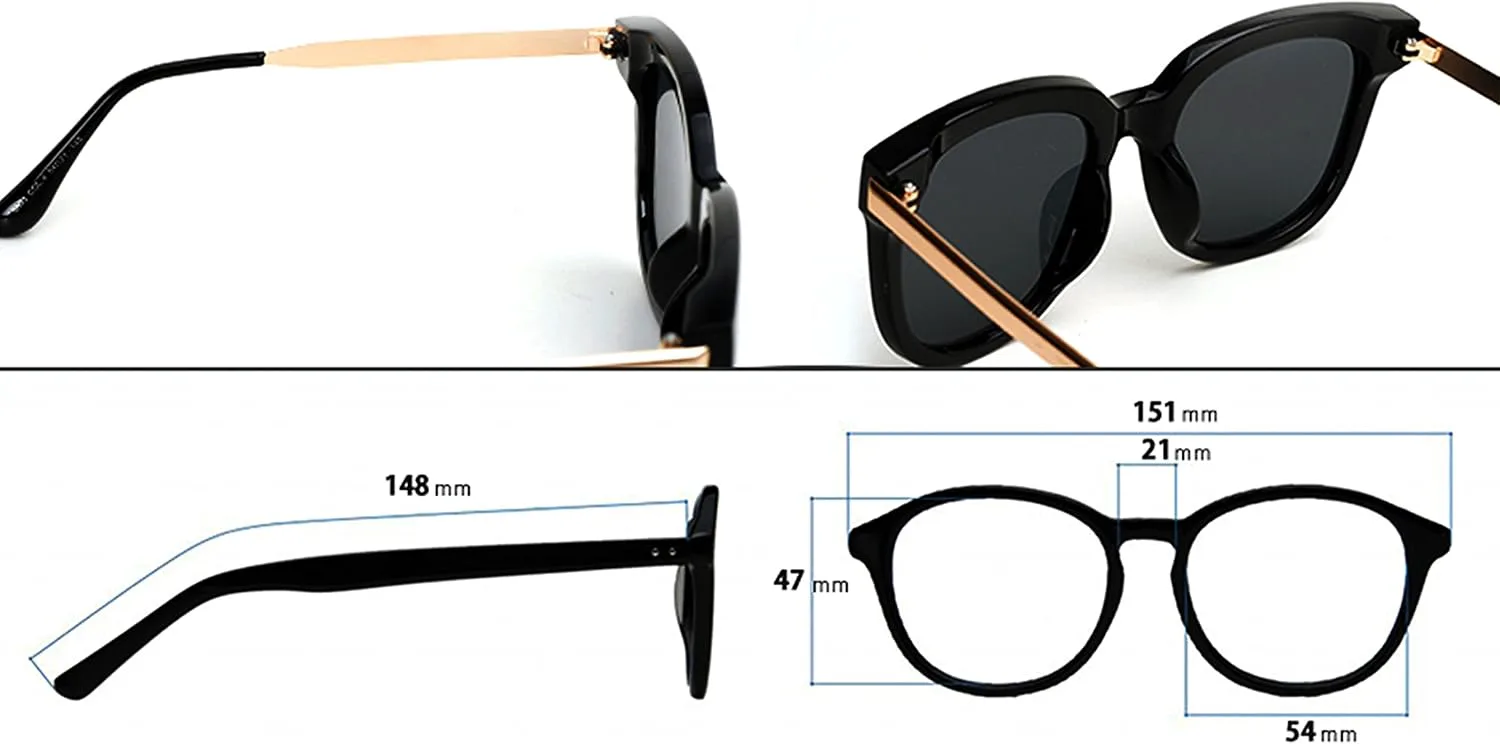 

50-03 RAKOSTA Большие металлические классические ретро-солнцезащитные очки с зеркальными линзами от УФ-излучения для женщин и мужчин (AQUA, 54) O2 eyewear, Aqua