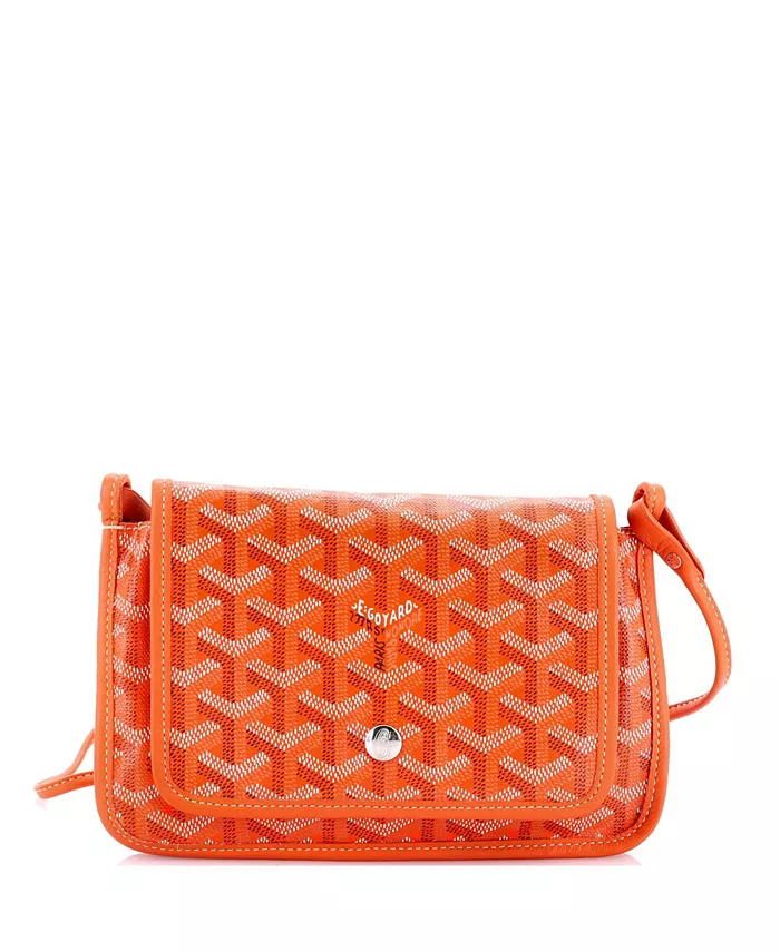 

Клатч-кошелек Plumet из лакированного полотна Pre-Owned Goyard, оранжевый