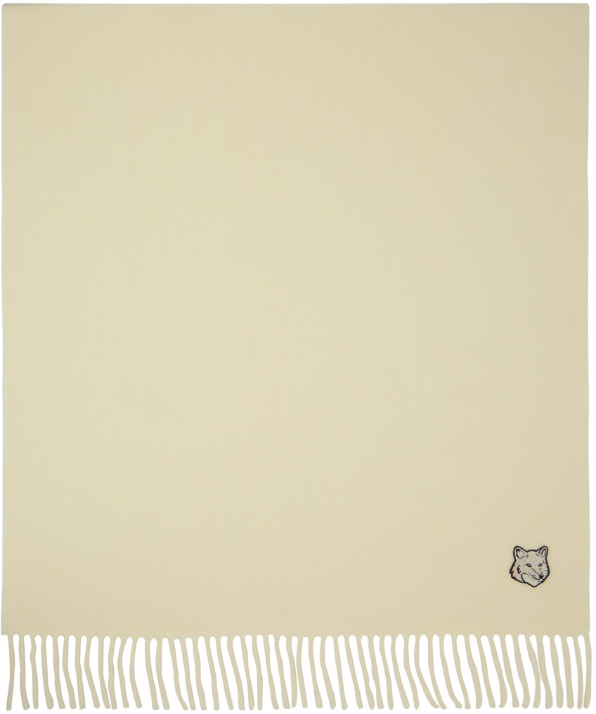 

Шарф с нашивкой на голову Off-White Bold Fox Maison Kitsune, Paper