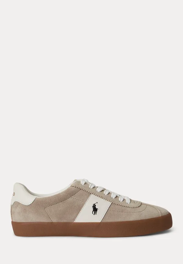 Кроссовки court vulc из замши Polo Ralph Lauren, Milkshake/Deckwash White