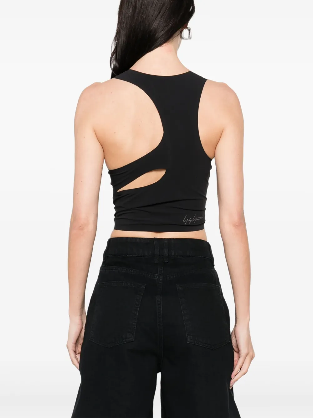 

Спортивный топ с абстрактным принтом Y-3, зеленый