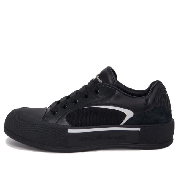 

Кроссовки skate deck plimsoll shoes 'black white' Alexander Mcqueen, черный