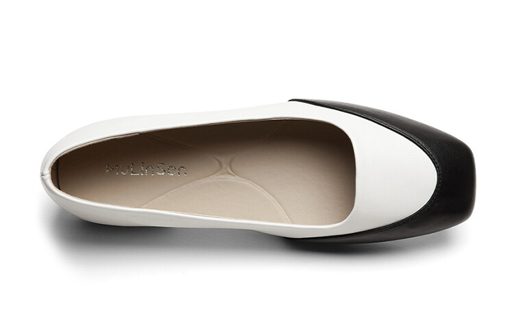 Туфли женские повседневные Women's Casual Shoes Women's Mulinsen, бежевый/черный — фото 4