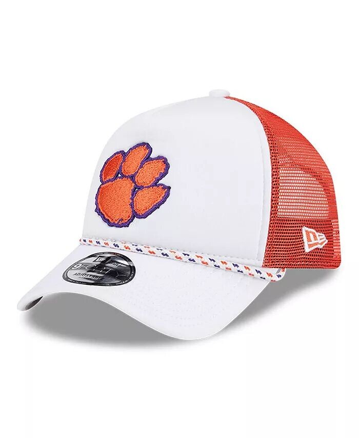

Мужская белая/оранжевая регулируемая кепка дальнобойщика Clemson Tigers Court Sport Foam с А-образной рамкой 9FORTY New Era, белый