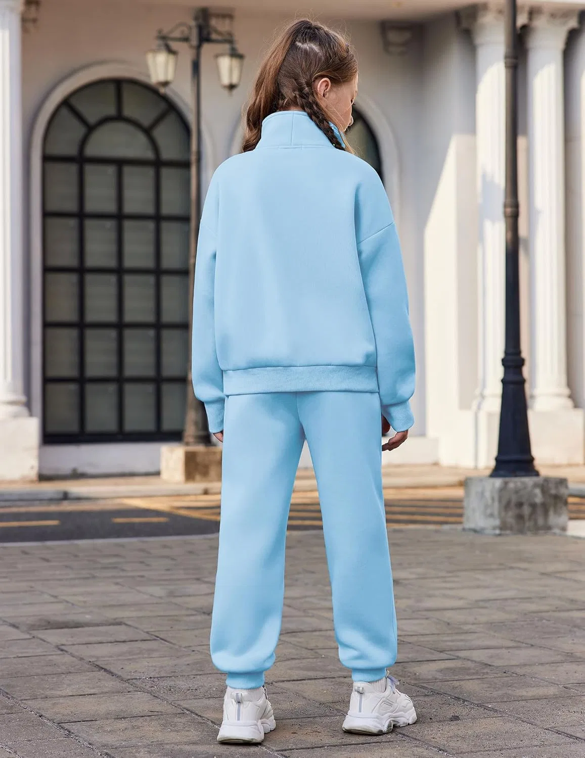 Детский спортивный костюм Zaclotre флисовый, Light Blue — фото 4