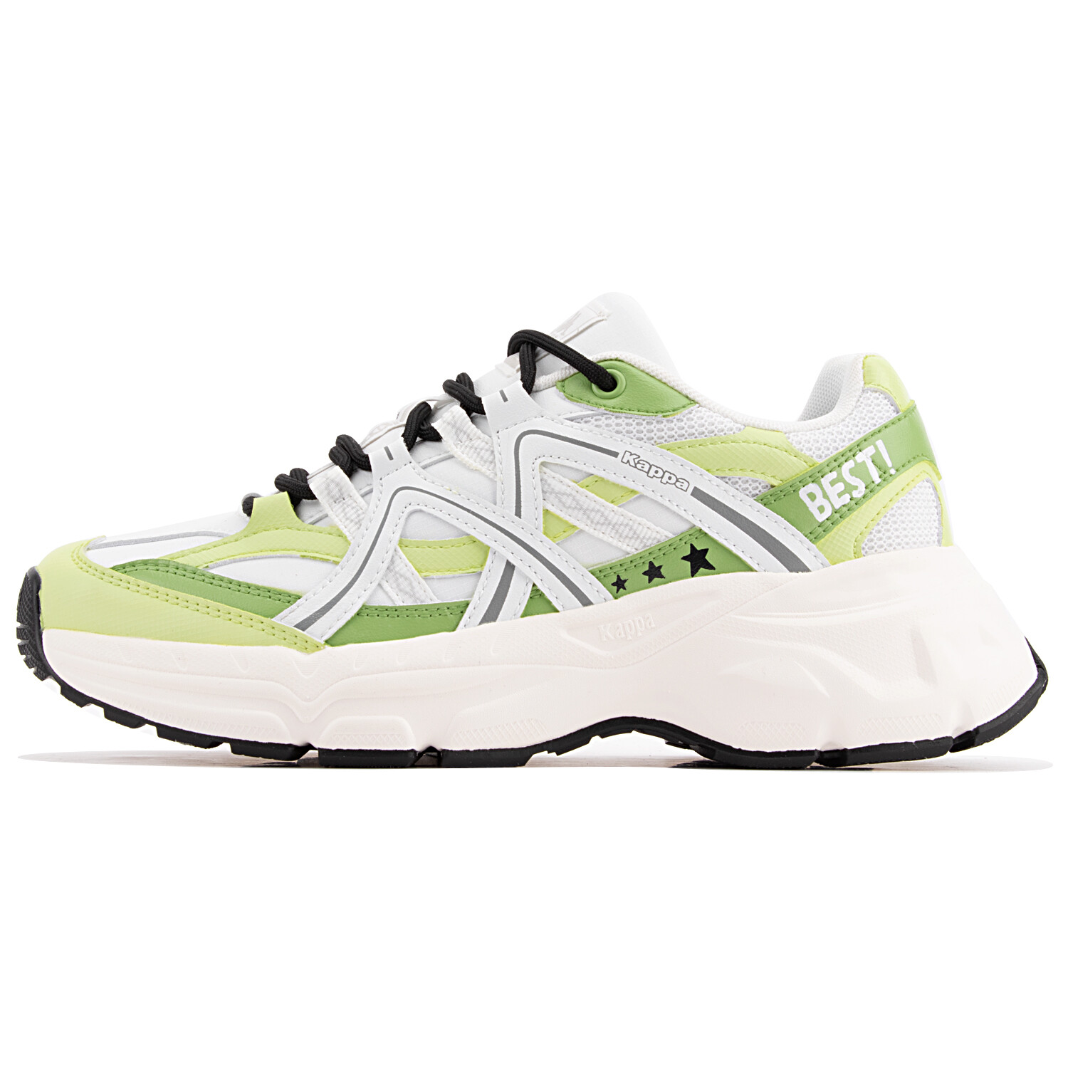 

Кроссовки Kappa Chunky Sneakers Unisex Low-top Yellow/green/white, зеленый