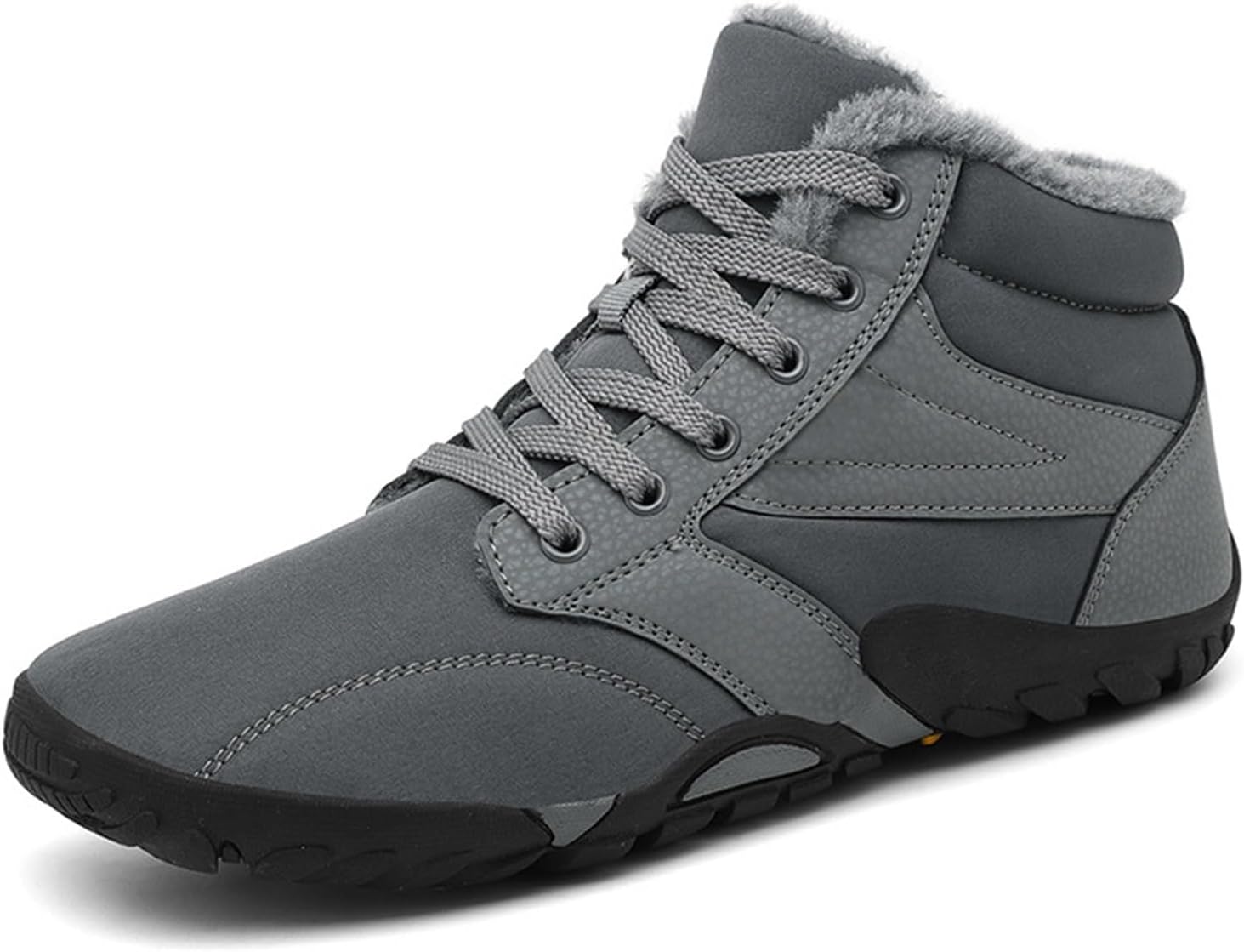 

Мужские походные ботинки на шнуровке, босоножки, зимние ботинки с широкой носочной частью, Ботинки для походов, ботинки с нескользящей подошвой, водонепроницаемые беговые ботинки, кроссовки, ботильоны для мужчин Generic, серый