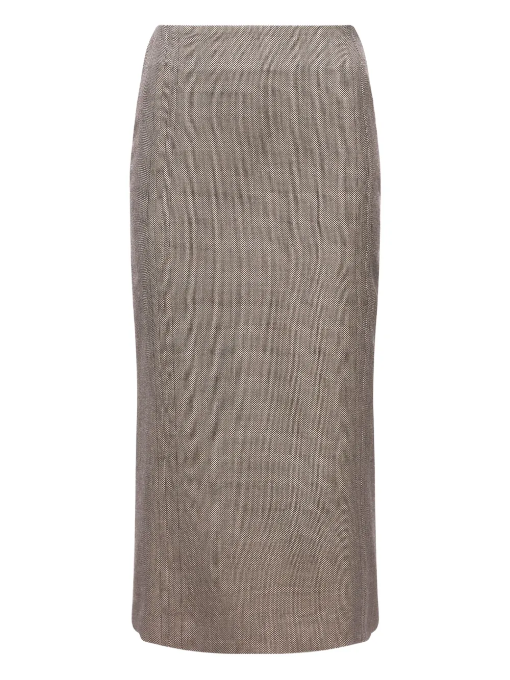 

Юбка миди с разрезом MM6 Maison Margiela, коричневый