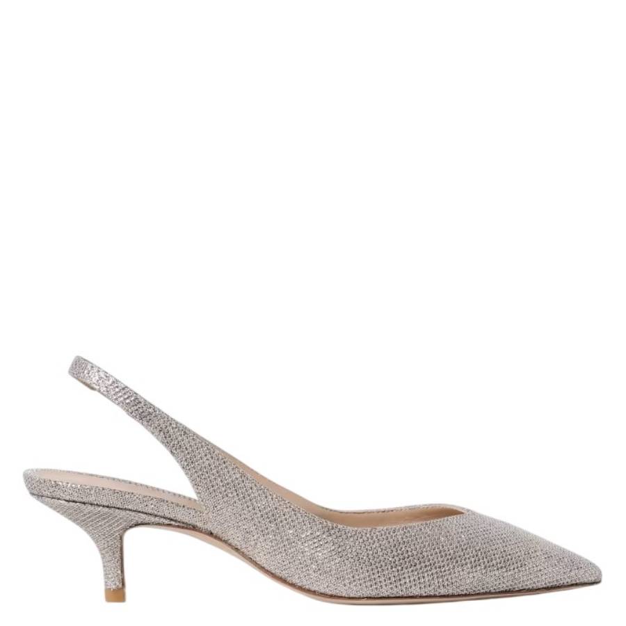 Stuart Weitzman Туфли-лодочки с открытой пяткой и заостренным носком, Poudre