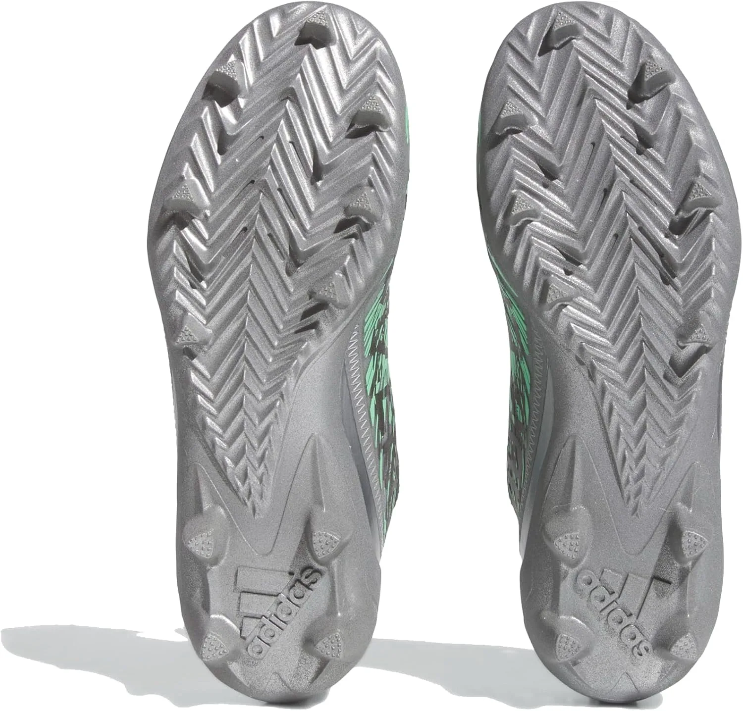 Футбольные бутсы Adidas Men's Adizero 12.0 Flash, серый/металлик/серебристый — фото 3
