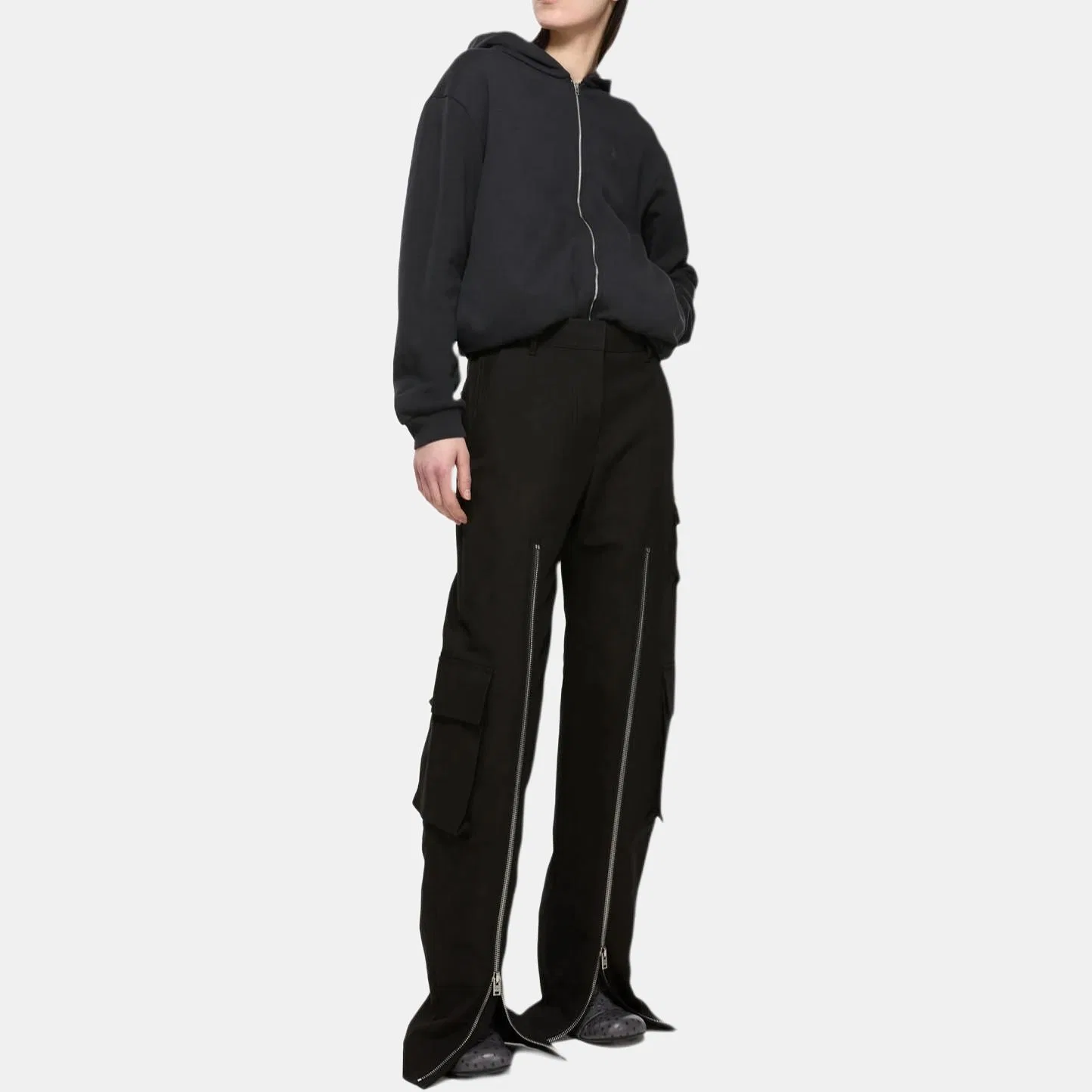 Карго брюки женские Acne Studios, Black — фото 4