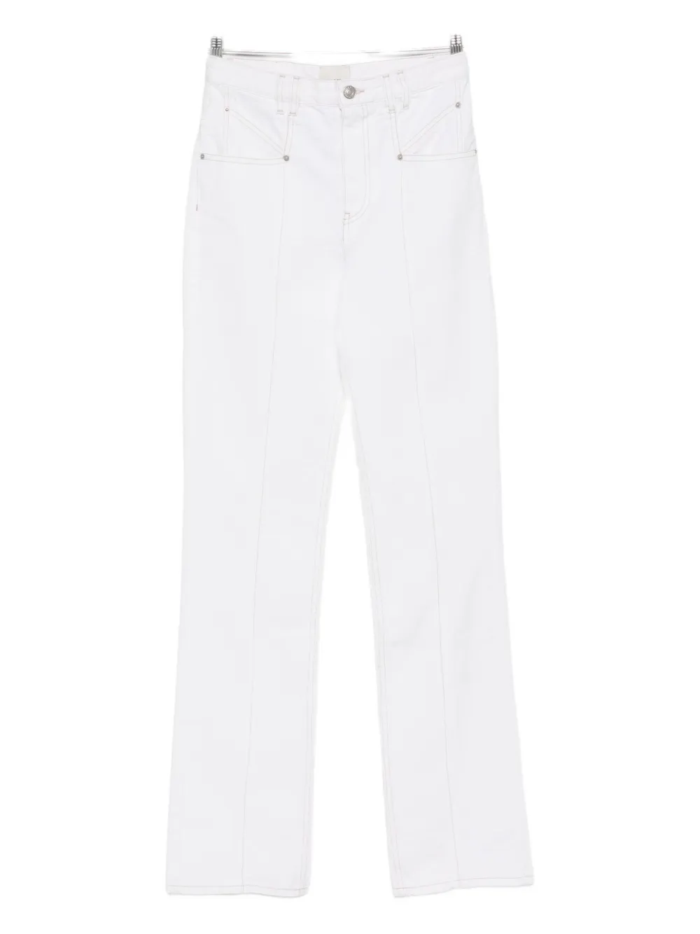 

Прямые джинсы из хлопка Isabel Marant, белый