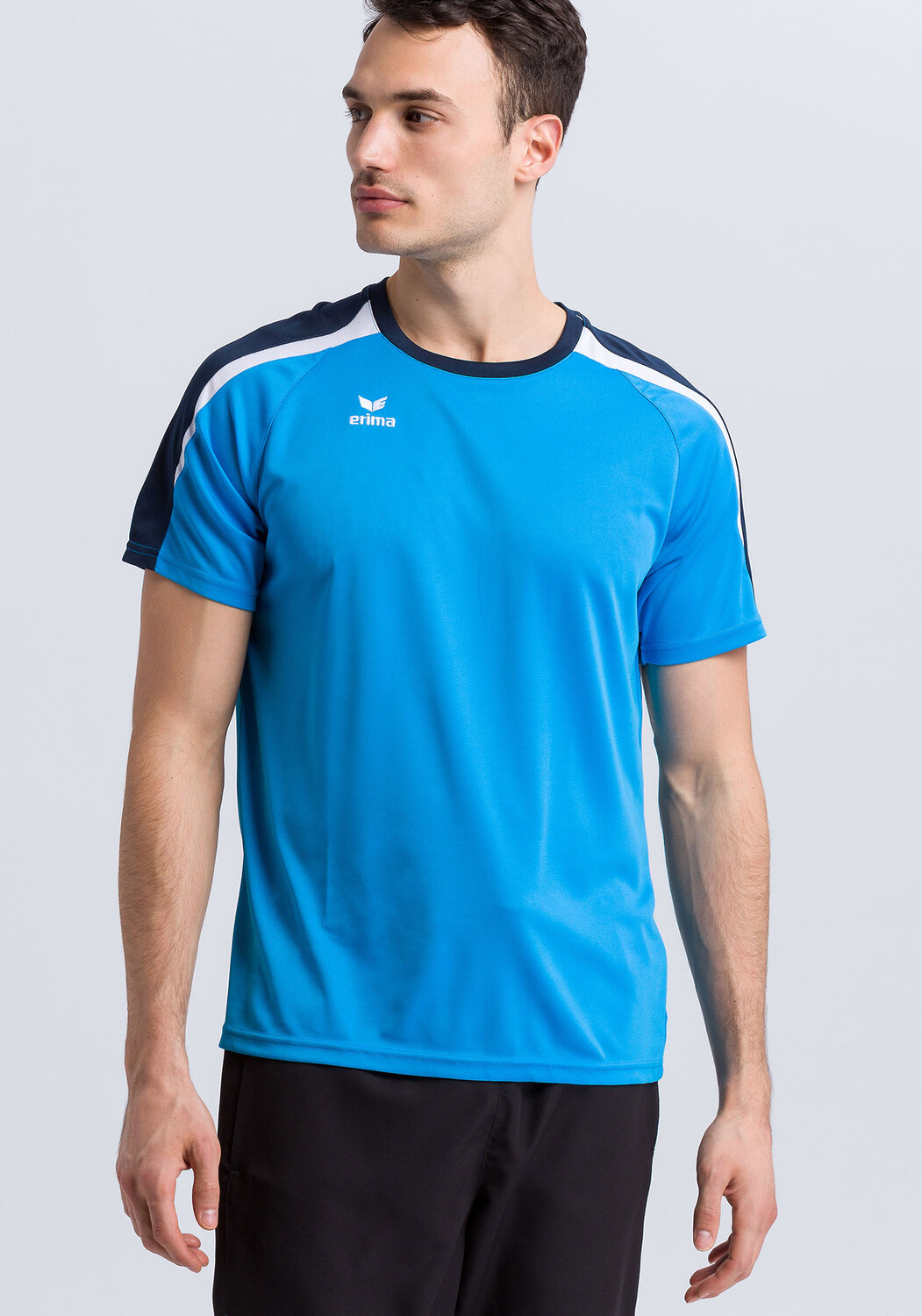 

Футболка erima Liga 2.0, цвет curacao/new navy/weiss