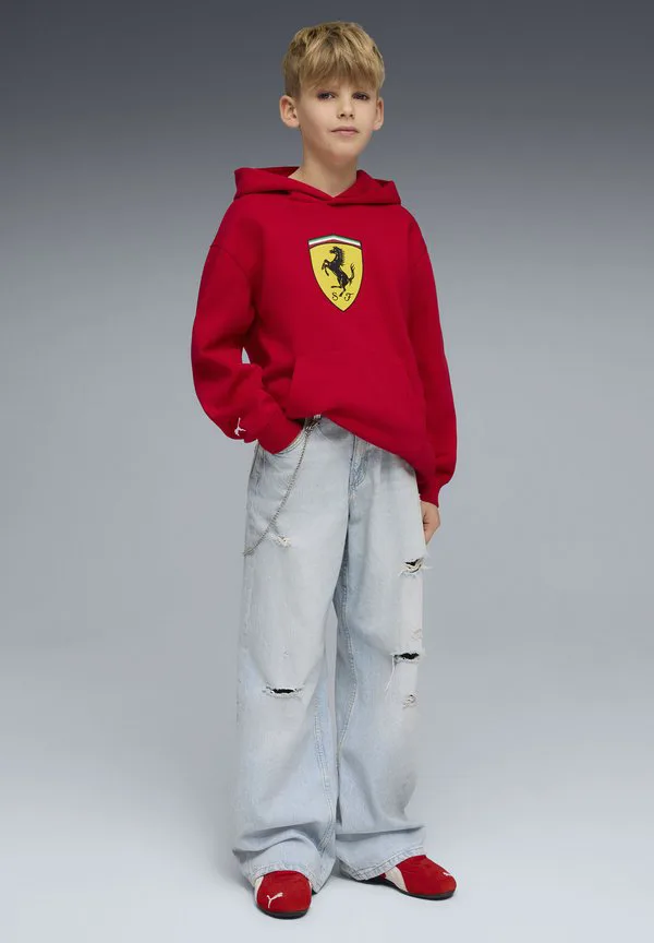 Толстовка scuderia ferrari с цветным щитом Puma, Rosso Corsa