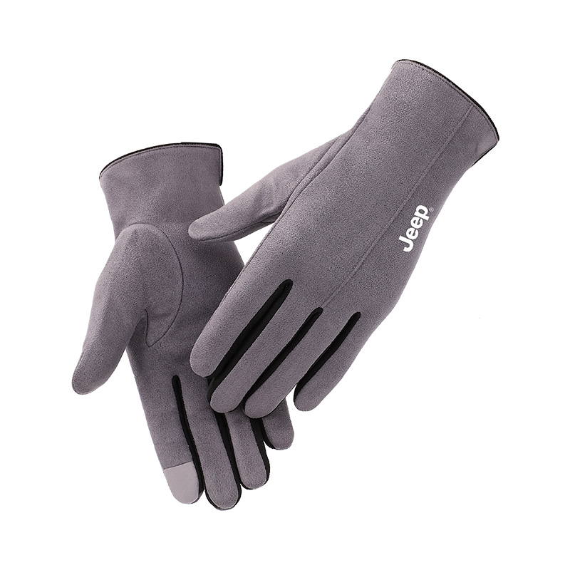 

Теплые утепленные перчатки мужские Jeep, темно-синий
