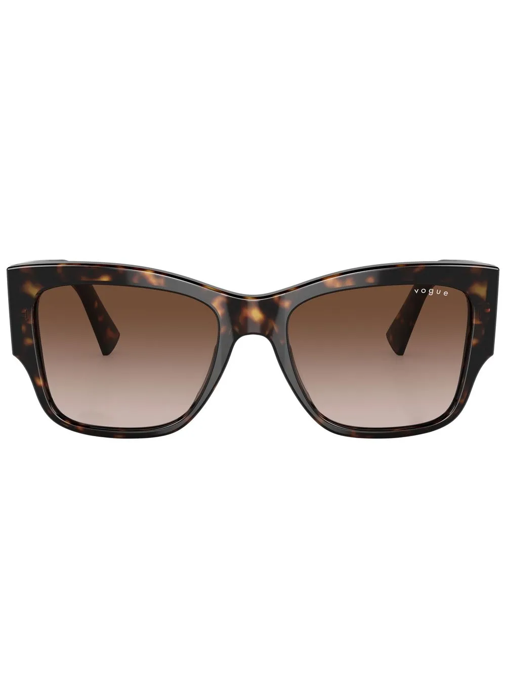 

Солнцезащитные очки в квадратной оправе черепаховой расцветки Vogue Eyewear, коричневый