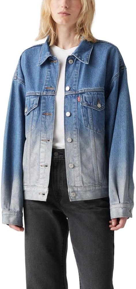 

Женская куртка Levi's джинсовая в стиле 90-х, сине-белый