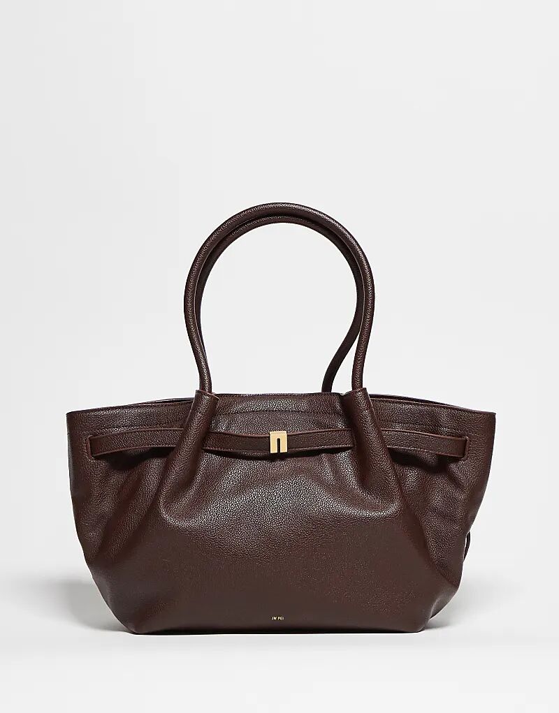 

Сумка-шоппер JW PEI Hana среднего размера темно-коричневого цвета