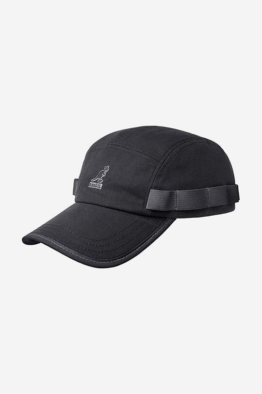 

Хлопковая бейсболка Wax Utility с 5 панелями Kangol, черный