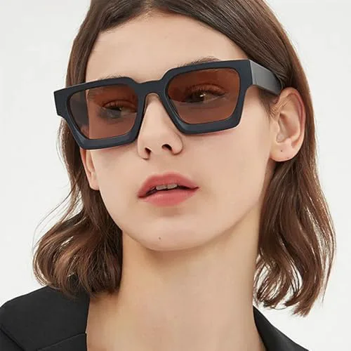 

Модные женские солнцезащитные очки в стиле ретро с градиентом синего цвета, мужские солнцезащитные очки с защитой от УФ-излучения UV400 MTZJH, Black Black