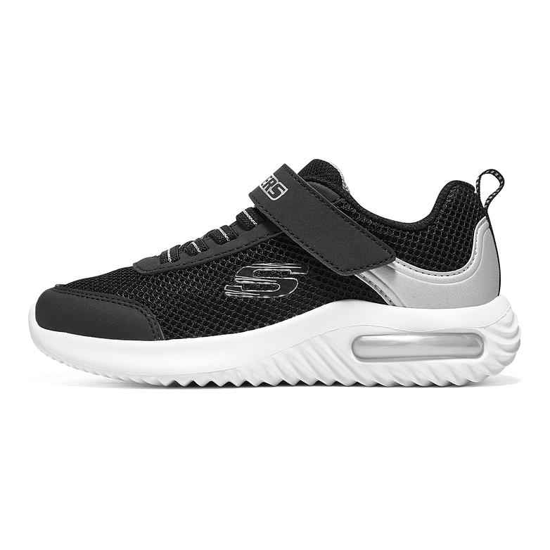 

Skechers Kids Кроссовки для бега для мальчиков, прочные, дышащие, с низким верхом, черные, серебристые
