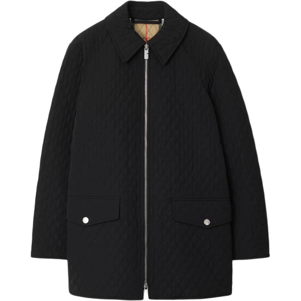 

Burberry Стеганая куртка на молнии, Black