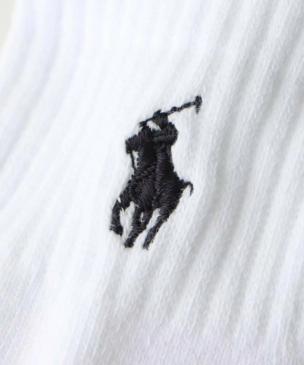 Комплект из 3 пар: короткие носки с ворсистой подкладкой и поддержкой свода стопы. Polo Ralph Lauren, 04. Black x White x Gray — фото 3