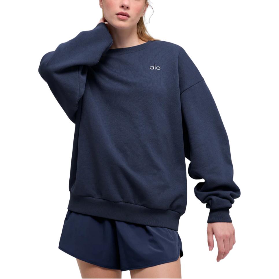 

Свитшоты Women's Crew Neck Moderate Others Alo Yoga, marine синий/navy