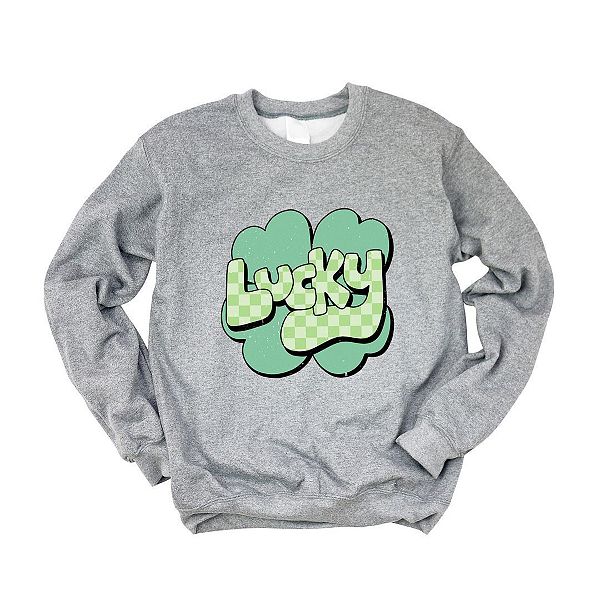 

Свитшот Lucky с клевером Simply Sage Market, Graphite, Зеленый, Свитшот Lucky с клевером Simply Sage Market, Graphite