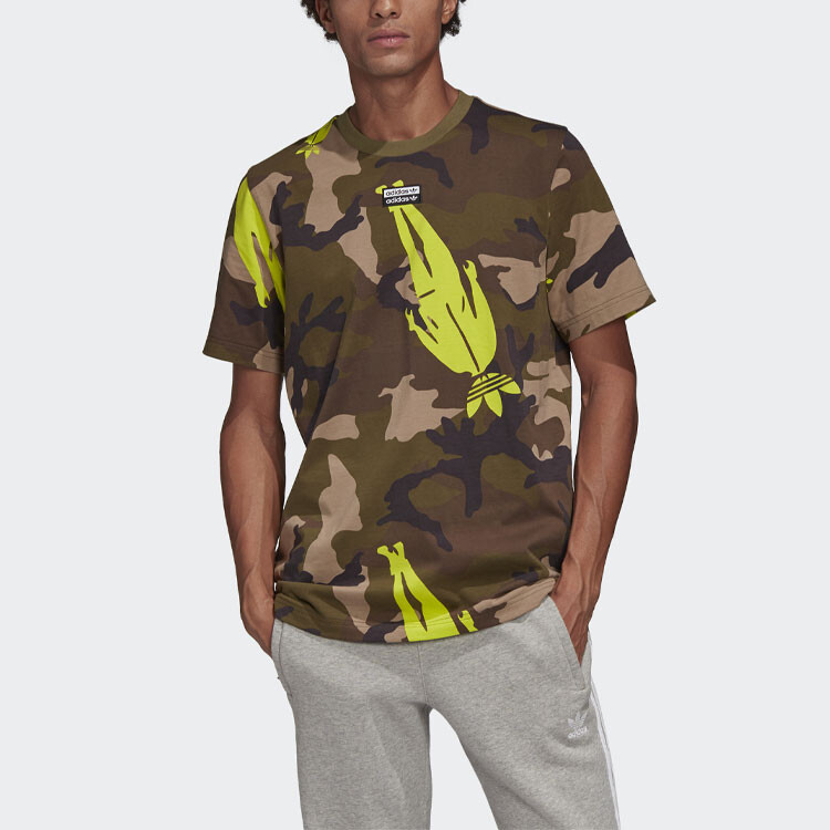 Adidas Originals Мужская футболка, цвет Camouflage — фото 3