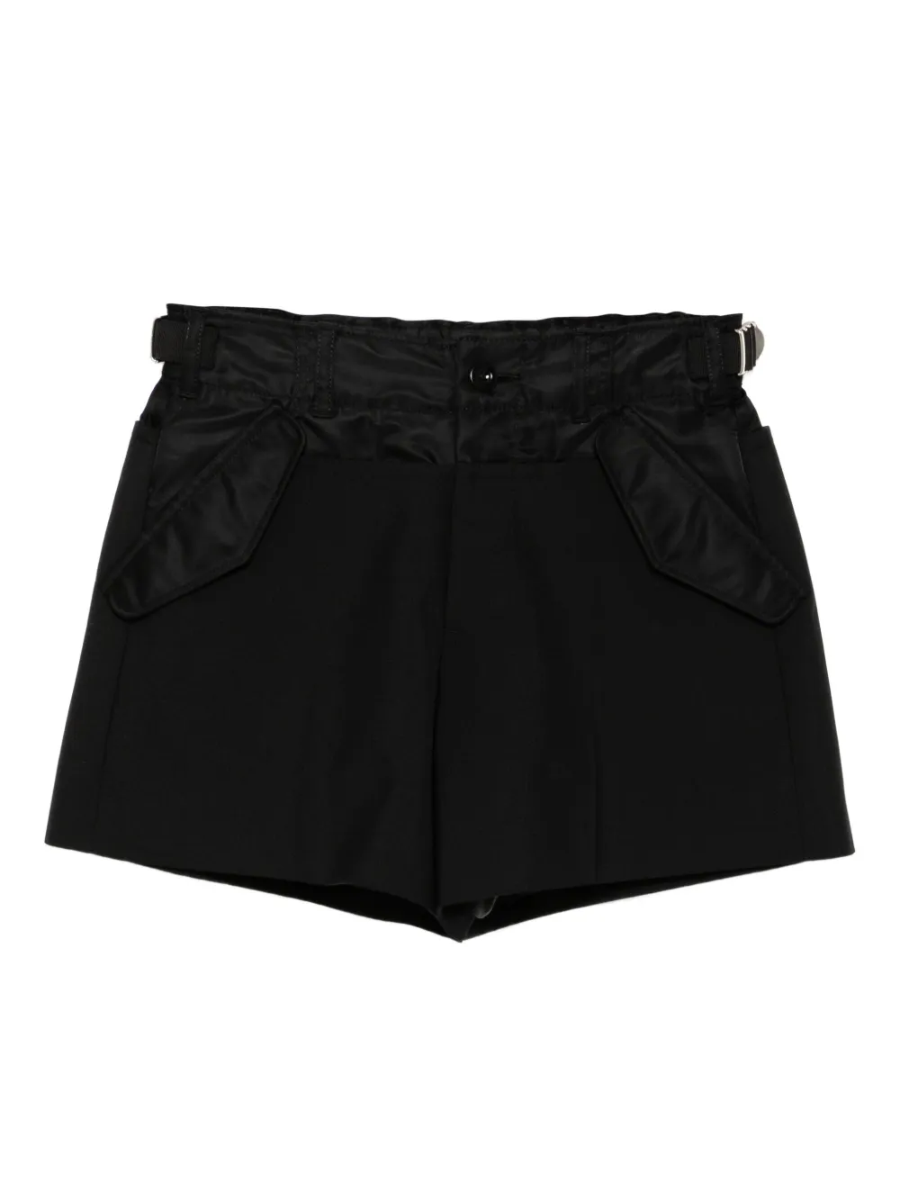 

Шорты с поясом и карманами SACAI, черный